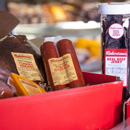Real beef jerky and smoked meats gift boxes